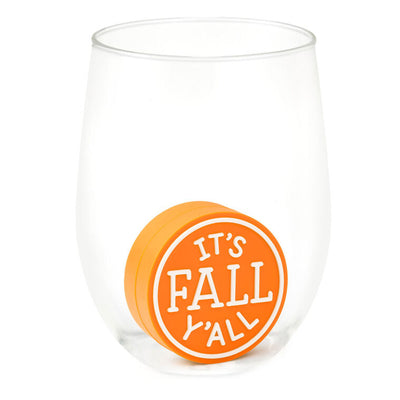 Charmers it's fall y'all silicone charm, 1.75" h