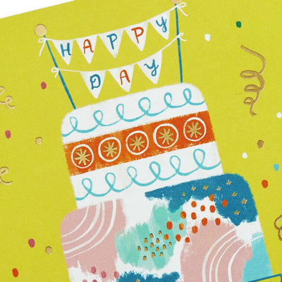 Assorted whimsical note cards with gold foil accents in multiple designs, includes envelopes and reusable caddy.
