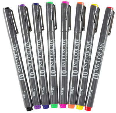 Peter Pauper Press Bible Micro-Line Color Pens set of 8 with archival ink and no bleed, perfect for underlining and note-taking.