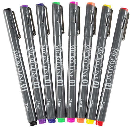 Peter Pauper Press Bible Micro-Line Color Pens set of 8 with archival ink and no bleed, perfect for underlining and note-taking.