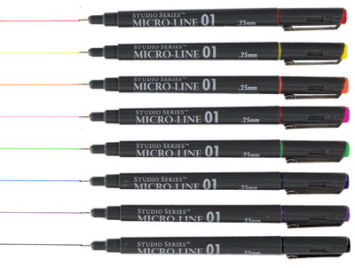 Peter Pauper Press Bible Micro-Line Color Pens set of 8 with archival ink and no bleed, perfect for underlining and note-taking.