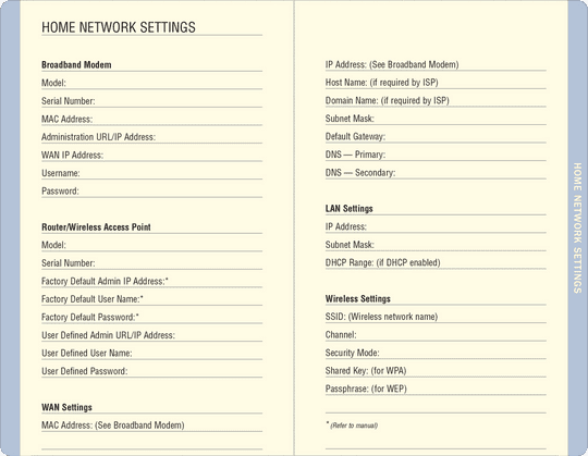 Peter Pauper Press Blue Agate internet log book with A–Z tabs for storing passwords, usernames, and notes, 144 pages.