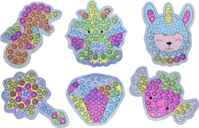Peter Pauper Press Big Gem Painting Sticker Kit with over 1,000 colorful gems, 24 sticker designs, styluses, wax pads, and trays.