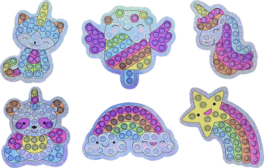 Peter Pauper Press Big Gem Painting Sticker Kit with over 1,000 colorful gems, 24 sticker designs, styluses, wax pads, and trays.