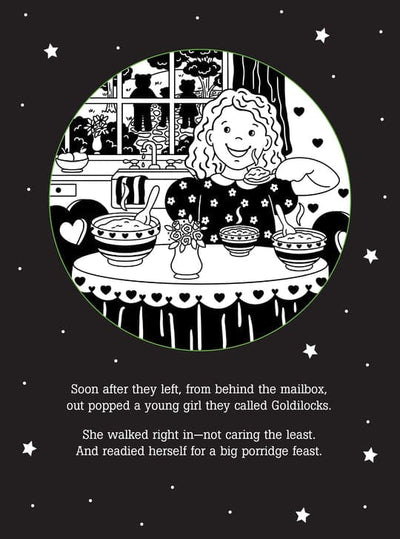 Peter Pauper Press Goldilocks bedtime shadow book with light-up story projections for kids aged 3 to 9, sturdy wire-o binding.