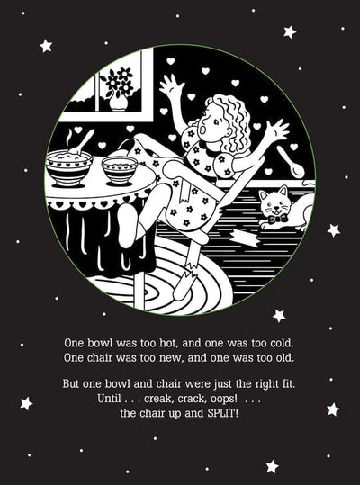 Peter Pauper Press Goldilocks bedtime shadow book with light-up story projections for kids aged 3 to 9, sturdy wire-o binding.