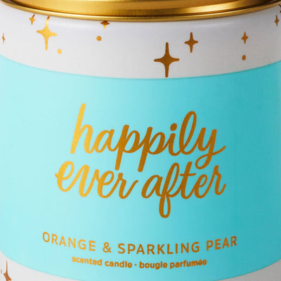 Happily ever after orange and sparkling pear scented jar candle, 7 oz.