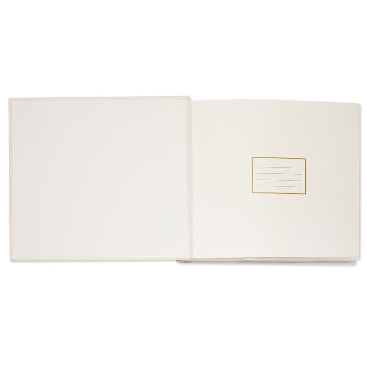Today, Tomorrow, Always Gold on Cream Linen Photo Album