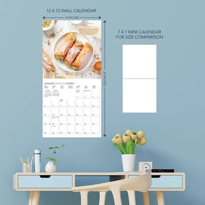 Foodie Adventures 12 x 12 Wall Calendar