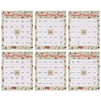 Hallmark Channel Christmas Movie Bingo Game Pad