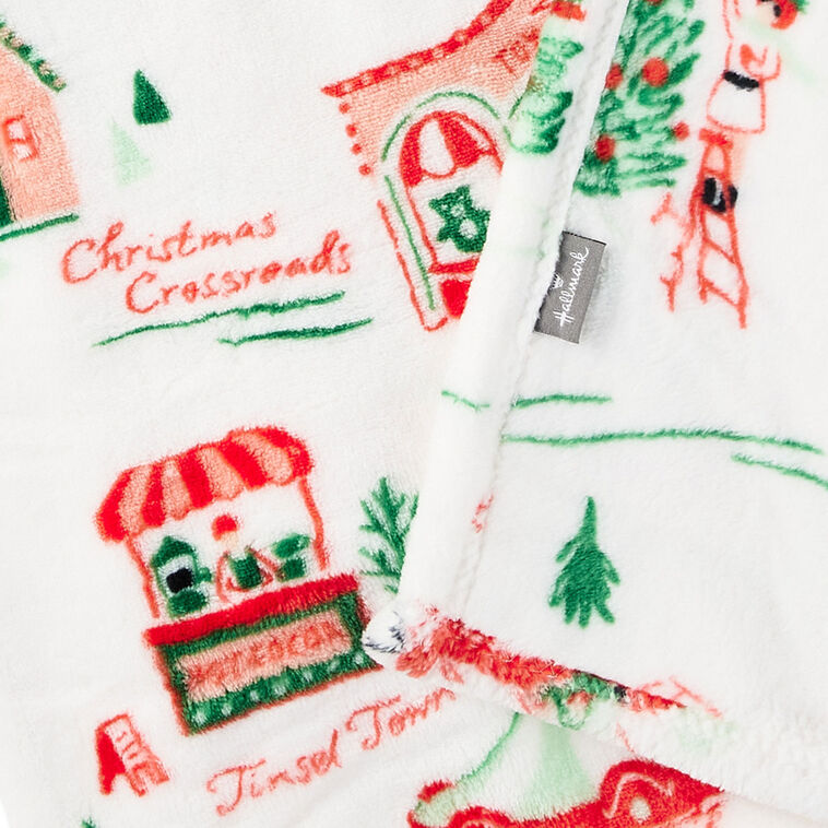 Holiday Toile Throw Blanket, 50x60