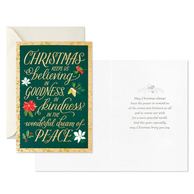 Christmas Keeps Us Believing Boxed Christmas Cards, Pack of 16
