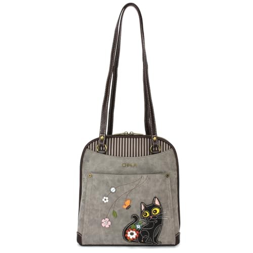 Convertible Backpack- Black Cat