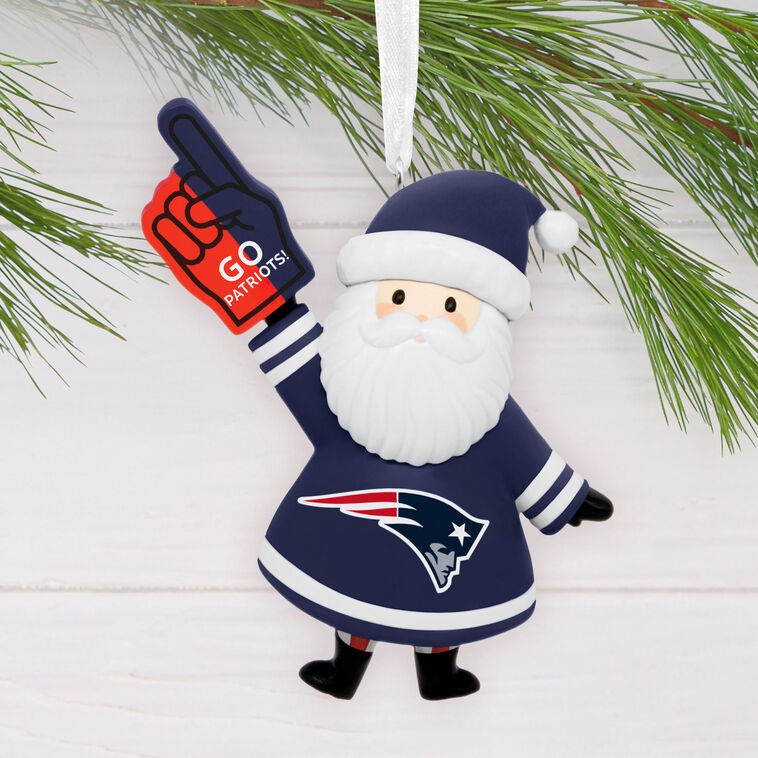 NFL New England Patriots Santa Fan Hallmark Ornament