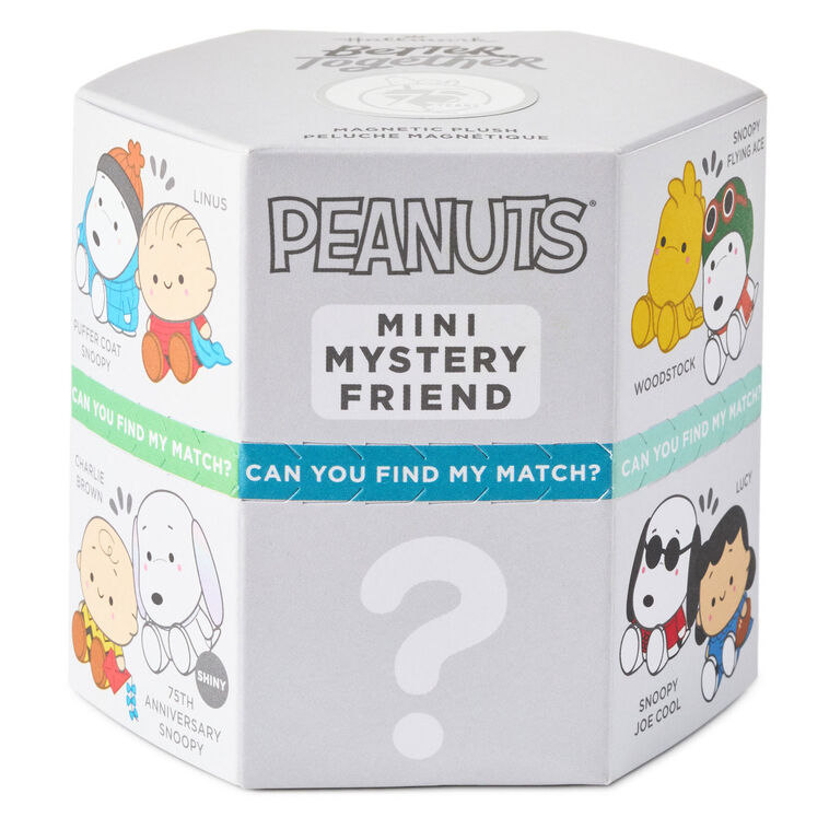 Peanuts 75th Anniversary Mystery Box Mini Magnetic Plush