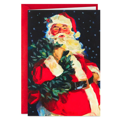 Jolly Santa Claus Boxed Christmas Cards, Pack of 16