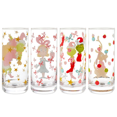 Dr. Seuss's How the Grinch Stole Christmas! Drinking Glasses, Set of 4