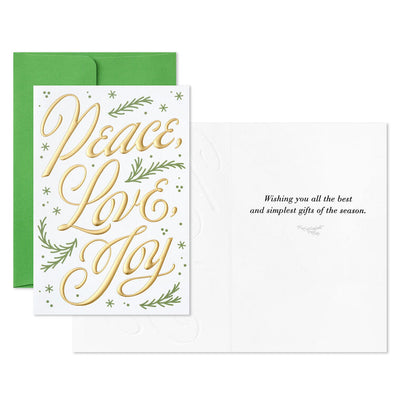The Best and Simplest Gifts Packaged Christmas Cards, Set of 5