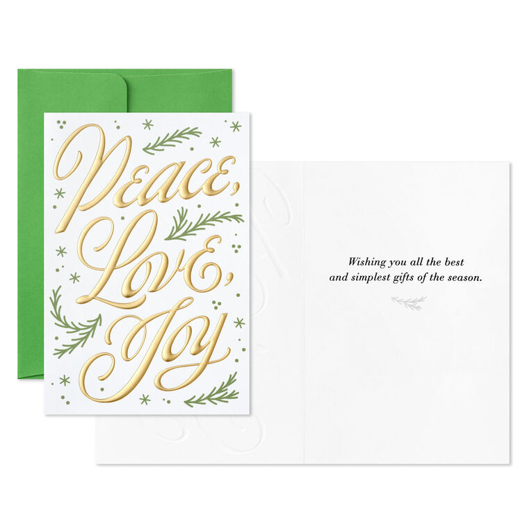 The Best and Simplest Gifts Packaged Christmas Cards, Set of 5