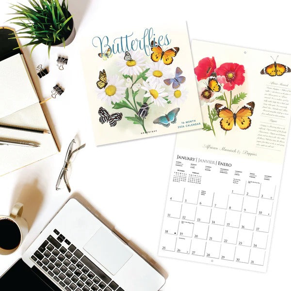 Butterflies 12 x 12 Wall Calendar