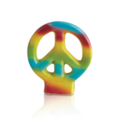 Colorful peace sign on a white background