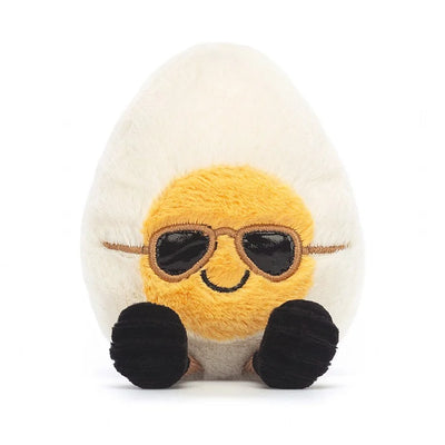 Stuffed egg with sunglasses