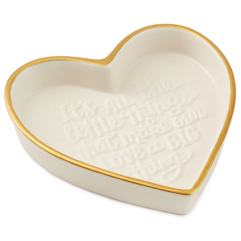 All the Little Things Heart-Shaped Trinket Dish