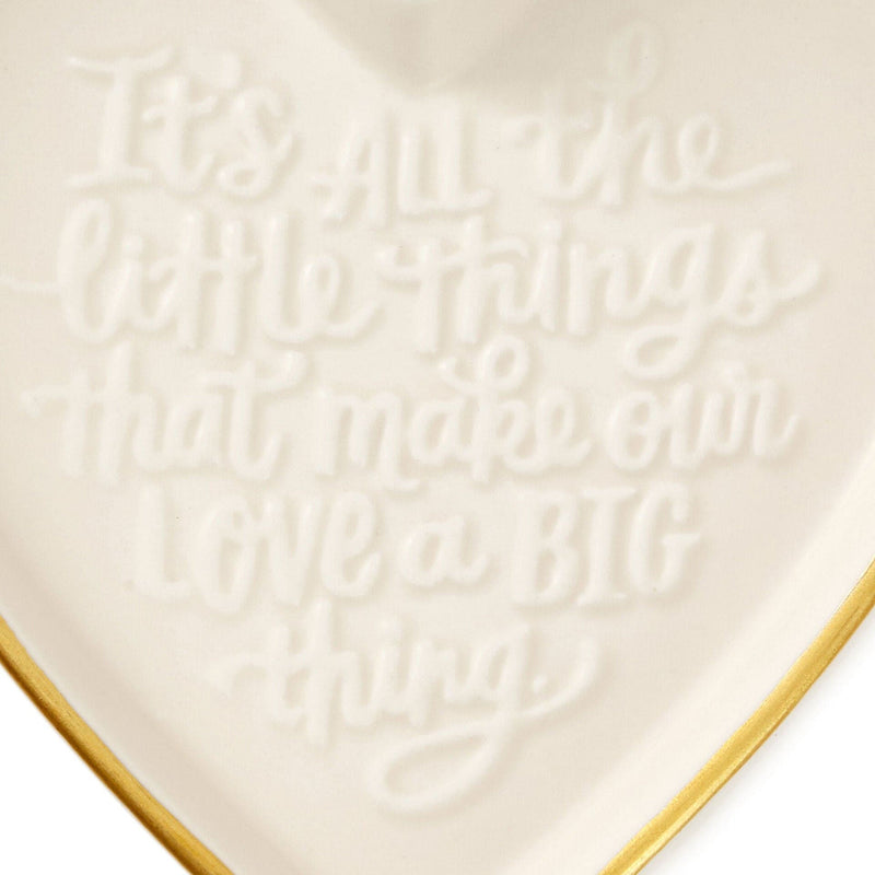 All the Little Things Heart-Shaped Trinket Dish