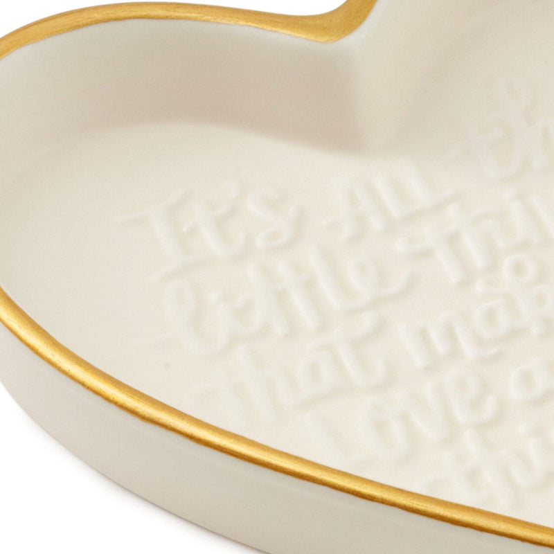 All the Little Things Heart-Shaped Trinket Dish