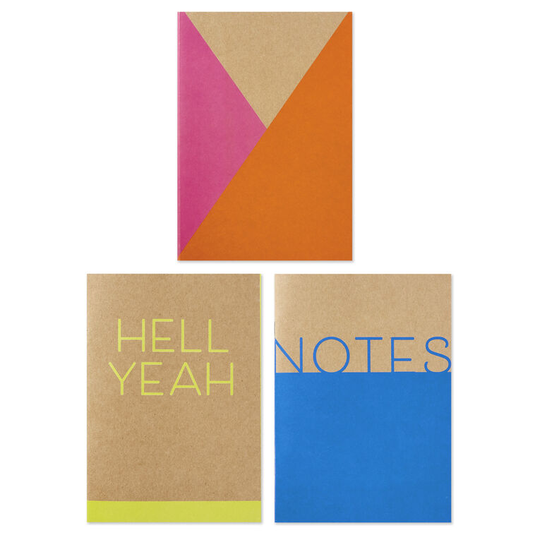 Hallmark Journal Hallmark Assorted 3-Pack Colorful Kraft Journals – Banner's Hallmark