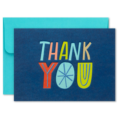 Assorted Modern Lettering Blank Note Cards, Box of 24
