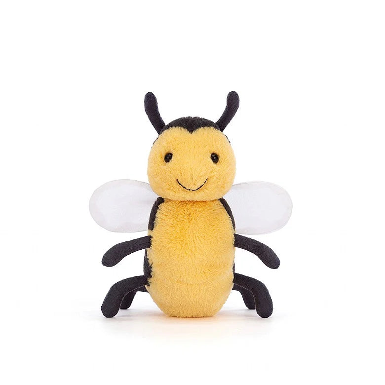 Yellow and black stuffed bee