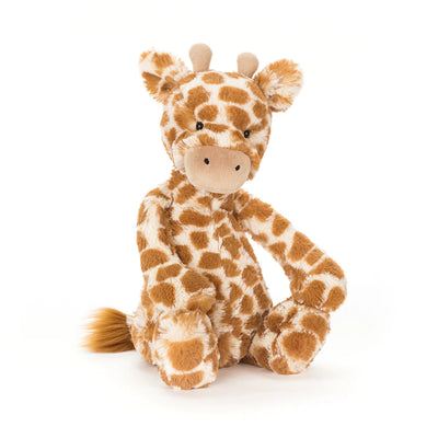 Brown Jellycat Bashful Giraffe stuffed animal