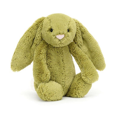 Green stuffed bunny rabbit by Jellycat Bashful Bunny Moss Green