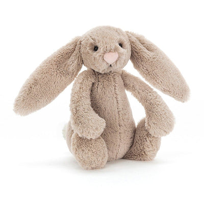 Beige stuffed bunny rabbit by Jellycat Bashful Bunny Beige Small