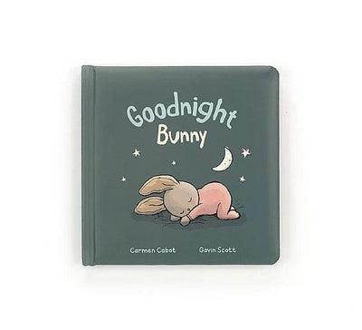 Children’s book cover, title “Goodnight Bunny”.