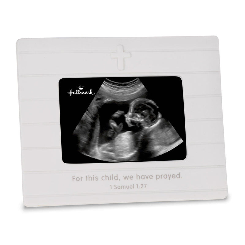 For This Child We Prayed sonogram frame, designed to celebrate and cherish the moment of pregnancy with an inspiring faith-based message.


