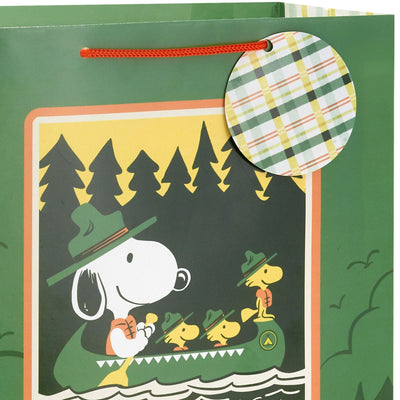 Peanuts® Beagle Scouts Badge Large Gift Bag 13"