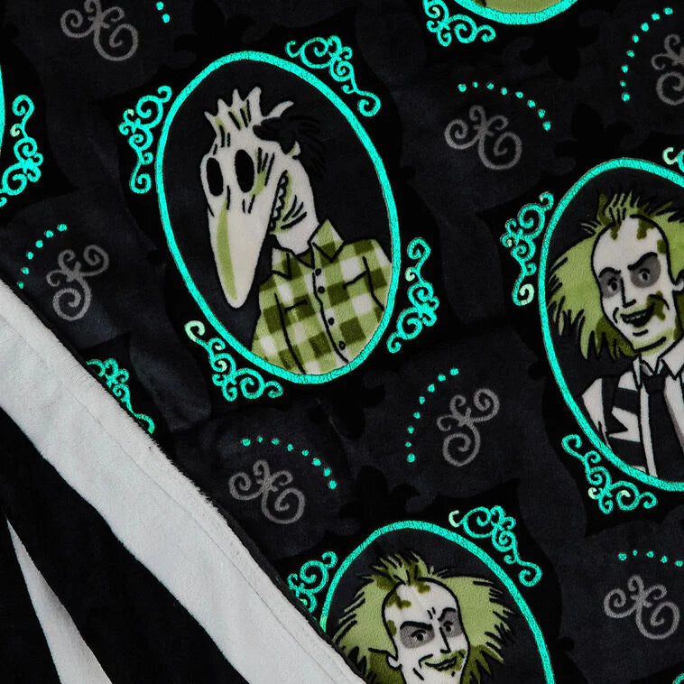 Beetlejuice™ Glow-in-the-Dark Throw Blanket, 50x60