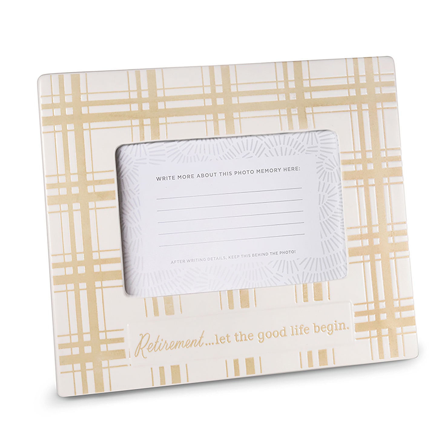 Hallmark Retirement Plaid Picture Frame 4x6 – Banner's Hallmark