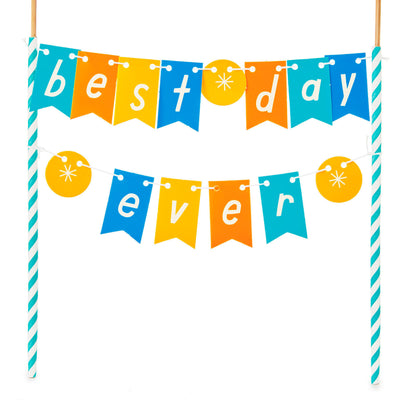 Best Day Ever Cake Bunting Decoration