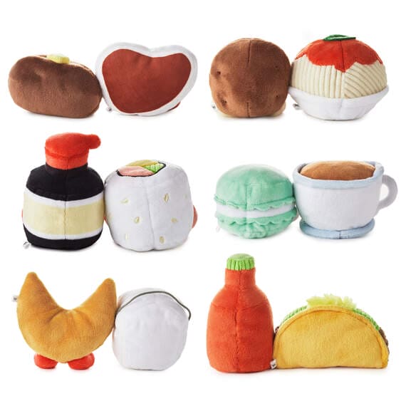 Better Together Series 3 Mini Mystery Box featuring one surprise food-themed plush character with magnetic connection.
