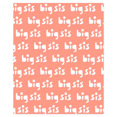 Big Sis Fleece Blanket, 50x60