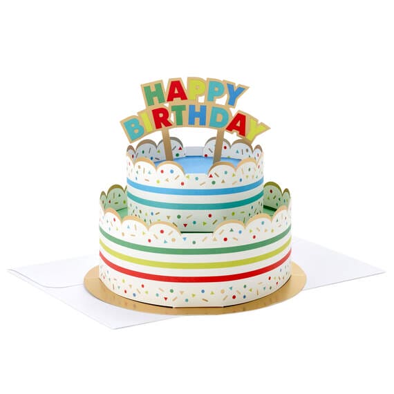Birthday Cake 3D Pop-Up Paper Party Decor