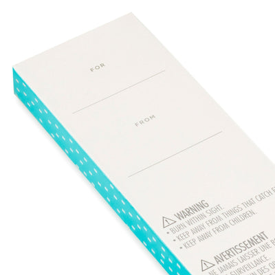 Hallmark two-toned tall birthday candles with white tops and colorful bases