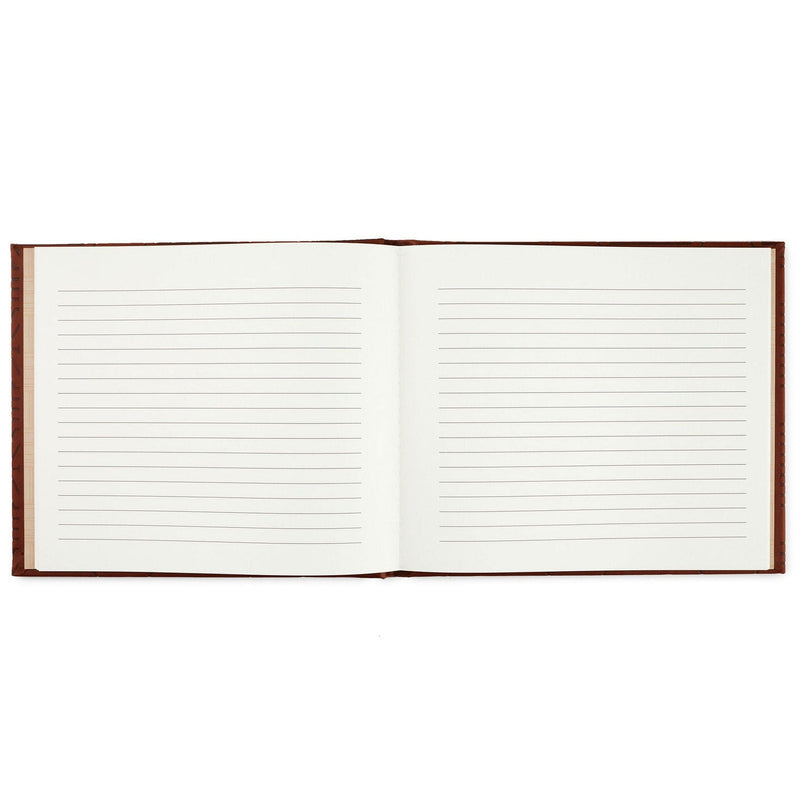 Hexagonal Bool Hallmark Brown Hexagonal Guest Book – Banner's Hallmark