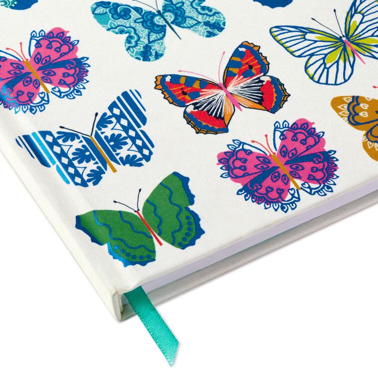 Butterflies on Ivory Hardback Notebook