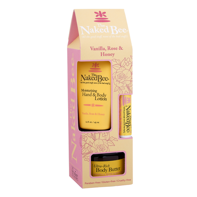 Contemporary Vanilla, Rose & Honey Gift Collection