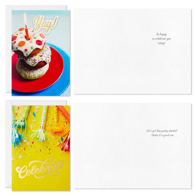 Birthday Icons Boxed Birthday Cards Assortment, Pack of 12