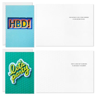 Happy Celebrations Boxed Birthday and Congratulations Cards Assortment, Pack of 12